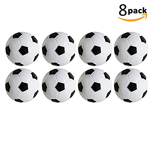 WIN Table Soccer Foosballs Replacements Black and White Soccer Balls Set Of 8 PCS - Thumbnail 6