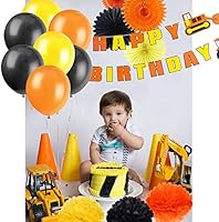 Construction Birthday Party Decoration Kit Car Birthday Banner
