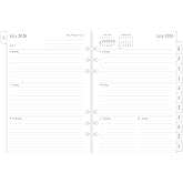 newestor 2026-2027 Weekly &amp; Monthly Planner Refill for A5 Ring Binder, Jul 2026 to Jun 2027, A5 Size, 6 Holes