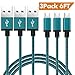 MGLSSB [3-Pack] 6FT Micro USB Cable Nylon Braided High Speed USB 2.0 to Micro USB Charging Cables Android Charger Cord for Samsung Galaxy S7 Edge/S6 Edge/S4/S3,Note 5/4/3,HTC,LG,Nexus