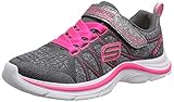 Skechers Kids Swift Kicks Running Shoe, Charchaol/Neon Pink,11.5 M US Little Kid