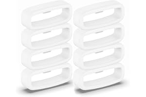 NOOETAH 8 Pack 20mm Silicone Band Keepers, Replacement Secure Rings Compatible for Garmin Vivoactive 3/Venu/Venu Sq/Venu Sq 2/Venu 2 Plus/Fenix 7S/6S/5S/Instanct 2S