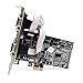 StarTech.com 4 Port Native PCI Express RS232 Serial Adapter Card with 16550 UART - Low Profile Serial Card (PEX4S553), Green