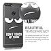 kwmobile Clear Case Compatible with Huawei Enjoy 7S / P Smart (2017) - Phone Case Soft TPU Cover - Don't Touch My Phone White/Transparent