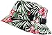 KBM-006 BLK-RED Flag Patriotic Stars and Stripes Floral Galaxy Leaf Aztec Tropical Print Bucket Hat Summer Boonie Cap