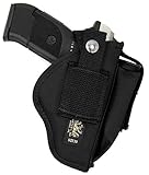 Usa Made Deluxe Belt & Clip-On Ambidextrous Holster for TAURUS MILLENNIUM PT111, PT140, PT145, PT745, and G2 Series, G2C, G2S