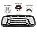 Seven Sparta Front Grill for Dodge Ram 1500 2013-2018 with 3 Amber LED lights Dodge ABS Grille (Matte Black)
