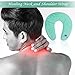 Microwaveable Aromatherapy Healing Neck and Shoulder Wrap - Herbs and Natural Clay Beads with Lavender for Hot/Cold Deep Penetrating Massage for Relax, Stress, Soothing and Stiffness Remedy (Purple)