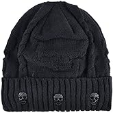 K KISSBAOBEI Unisex Men Women Skull Knitted Beanie Hats Cap for Winter Toboggan Hat