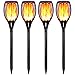 Ambaret Solar Lights, Flickering Flames Solar Torch Lights Outdoor Waterproof Decoration Lights Dusk to Dawn Auto On/Off Security Flame Torch Lights for Yard Garden (4 Pack)