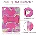 Kids Case for iPad 9.7 2018/2017, iPad Air 2, iPad Pro 9.7 Case Full Body Protective Silicone Cover Adjustable Kickstand for Apple iPad 9.7 5th / 6th Generation (Camo/Pink)