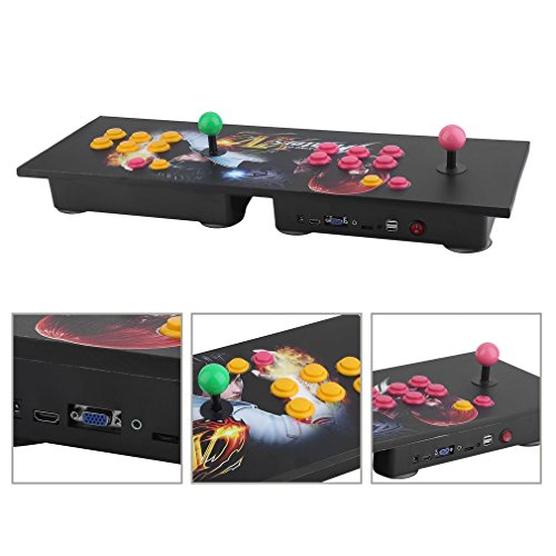 GiODLCE Classic 800 in 1 Video Arcade Games Console, Home TV Double Stick Arcade Console Fight Games Gamepad Machine w/VGA HDMI USB Connector for TV Monitor VGA HDMI Output (800 in 1 -Balck) - Thumbnail 3