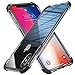 MATEPROX Compatible with iPhone Xs Case Compatible with iPhone X Case Clear Hybrid TPU Hard Cover with Thin Shockproof Bumper Protective Case (Black)