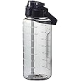 64 Ozwater Bottles with Time Markers and Handle for All Day Hydration,BPA Free Leakproof Plastic Water Bottles with Straw,Large Water Jug,Large Water Bottle for Gym Fitness Sports Outdoor Workout
