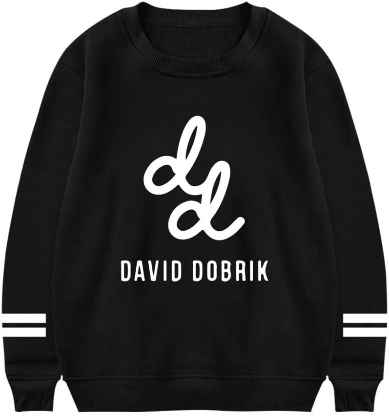 ZALOA David Dobrik,Funny Sweatshirt Fashion Women's Long Sleeve T-Shirt Black M
