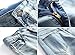 Men's Light Blue Skinny Fit Destroyed Cotton Denim Jeans with Knee Open Rips W33