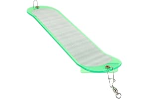 VOSAREA Chrome Reflective ABS Trolling Dodger Flasher for Bass and Trout, High-Visibility Fishing Lure for