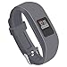 OenFoto Compatible Vivofit 3 Vivofit JR Bands with Metal Secure Watch Clasp, Silicone Replacement Bands for Vivofit 3 JR-Grey