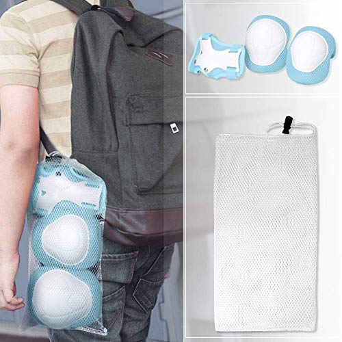 image for CRZKO Kids Protective Gear, Knee Pads and Elbow Pads 6 in 1 Set with W