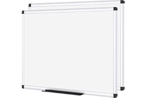 VIZ-PRO Magnetic Whiteboard/Dry Erase Board, 48 X 36 Inches, 2 Pack…