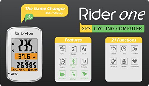 Bryton Rider One GPS Cycling Computer (2.0", Rider One C (White) - with Cadence ANT+/BLE) - Thumbnail 2