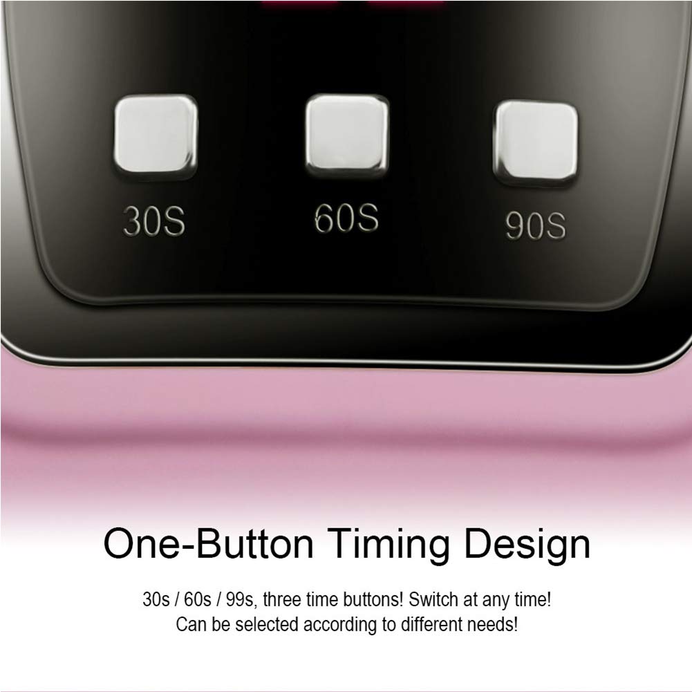 LED Nail Lamp 54W, Professional Nail Dryer Gel Polish Light, U V Nail Light with 3 Timer Setting, Nail Polish Curing Gel LED Dryer, Professional Nail Art Tools with Automatic Sensor, LCD Display: Beauty