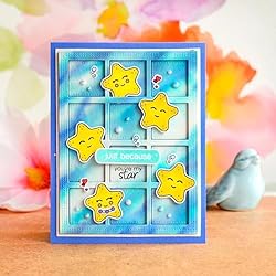 2 Sets Dotted Square Frame Dies for Card Making