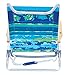 RIO Brands Classic 5 Position Lay Flat Folding Beach Chair, Fish & Turtles