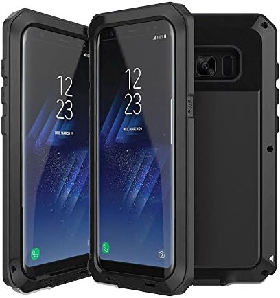 Samsung Galaxy S8 Plus case, Extreme Hybrid Armor shockproof Dust/Dirt/Snow Proof Protection Bumper Soft Rubber Military Heavy Duty Hard Case For Samsung Galaxy S8 plus (IPX4-Black)