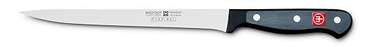 WÜSTHOF Gourmet Fischfiliermesser, Edelstahl, schwarz 34.5 x 3.5 x 1.8 cm