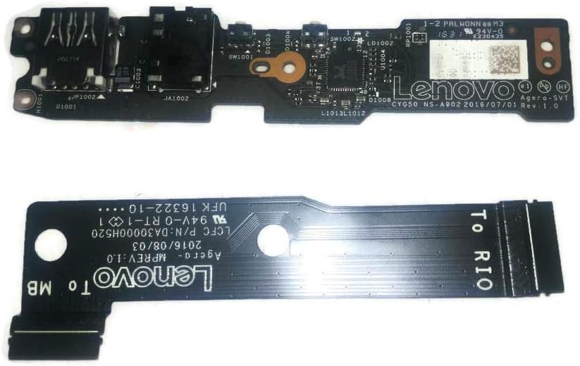 Amazon Com Comp Xp New Genuine Usb For Lenovo Yoga 910 13ikb Usb And Audio Power Board With Cable 5c50m Computers Accessories