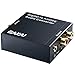 EAKAI Digital Optical Coax to Analog RCA Audio Converter with 3.5 mm Jack, 24-bit DAC with DC 5V Power Supply Adapter [USA UL Licensed]