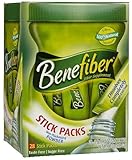 Benefiber On The Go Stick Packs (28 Sticks) - 100% Natural Fiber