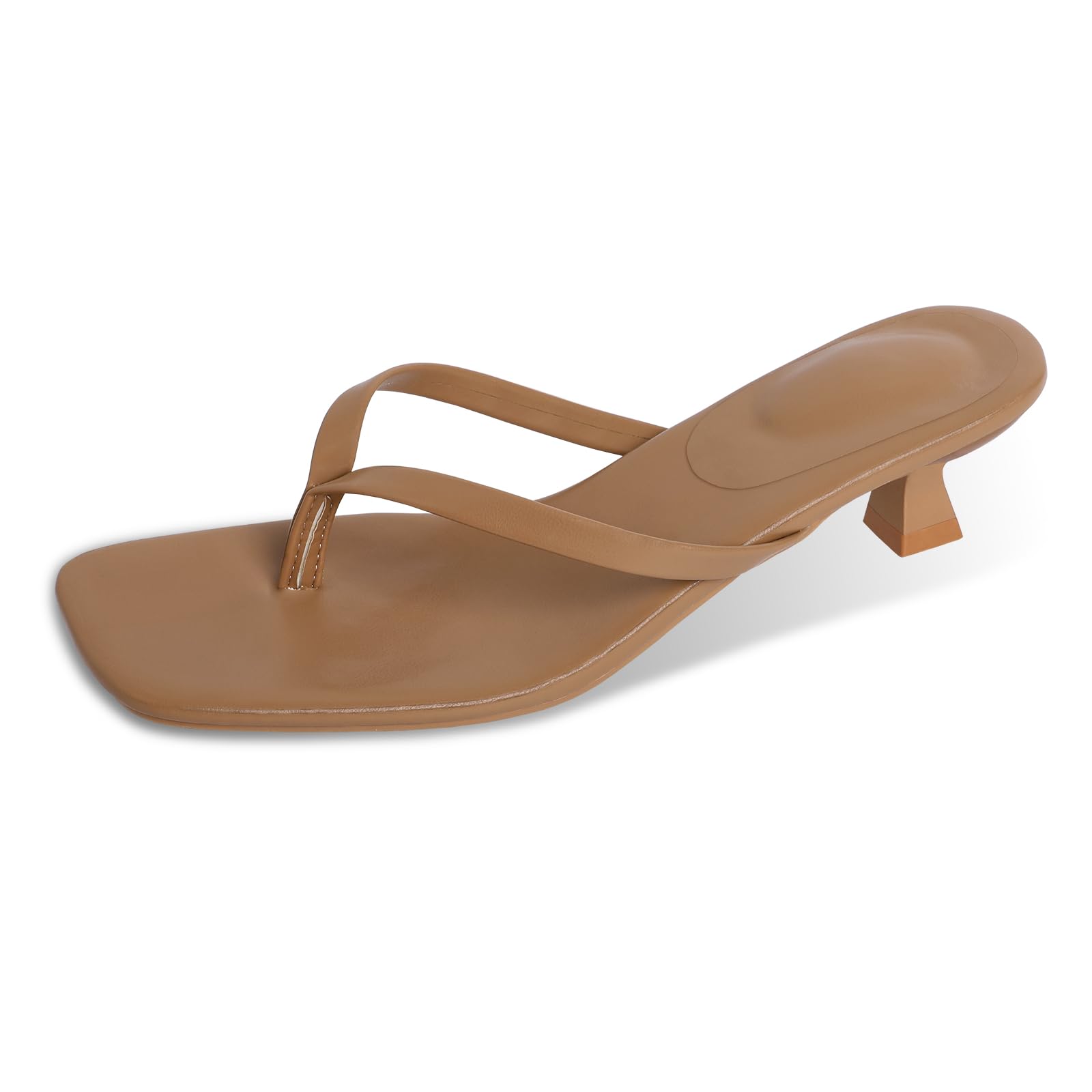 Photo 1 of * USED** Yinbwol Women's Kitten Heels Sandals Square Open Toe Flip Flop Summer Fashion 1.8-2 Inch Low Heels Sandals for Party Beach 37