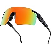 MALIDAK Sports Sunglasses for Mens Women Youth Baseball Sunglasses UV400 Protection Men Cycling Glasses