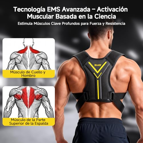 Relassy EMS Espalda & Cuello, 10 Modos, 30 Niveles, Mando Display | EMS para espalda & cuello, 10 programas & 30 niveles, mando con display – fortalece músculos y relaja profundamente.