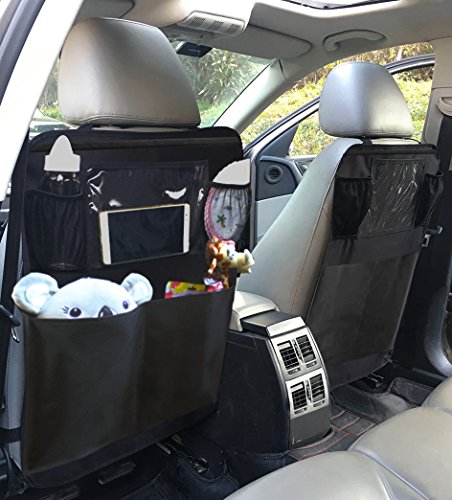 6 Protectors+Pockets+Covers+Backseat+Black