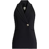 Anne Klein womens Women's Asymmetrical Closure Halter Vest
