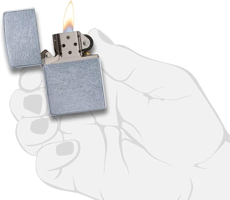 50852454 Briquet Basique - Street Chrome 5 1/2 x 3 1/2 cm`
