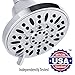 AquaDance Premium High Pressure 6-setting 4-Inch Shower Head for the Ultimate Shower Spa Experience! Officially Independently Tested to Meet Strict US Quality & Performance Standards!