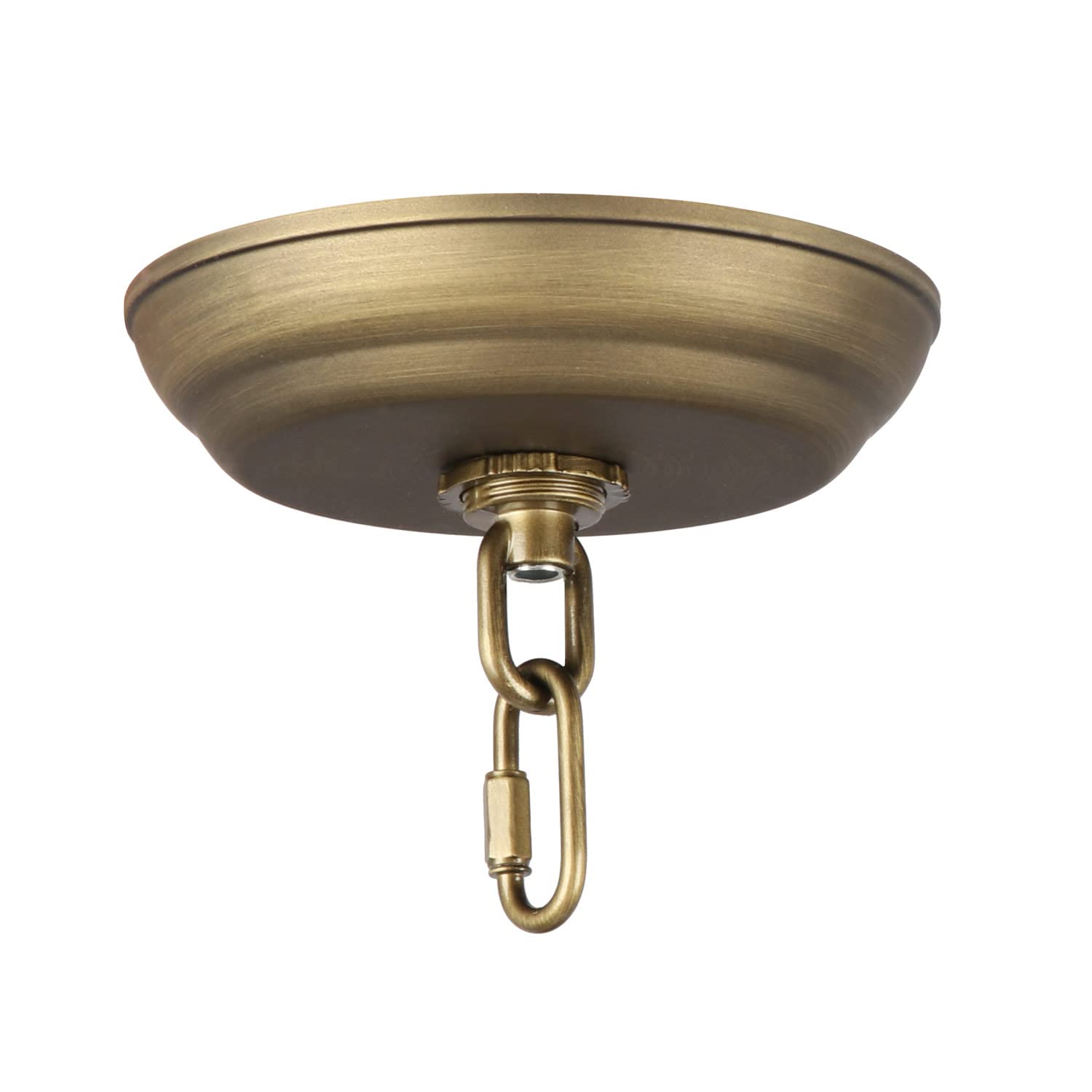 Photo 1 of Giluta 5" Standard Light Canopy Kit with Maximum Fixture Weight of 40 Pounds Metal Ceiling Plate for Chandelier Pendant Lighting Flower Basket or DIY Projects, Bronze