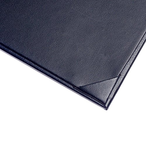 3PCS Menu Holder Menu Covers Synthetic Leather Single Panel with Angled Corners Black - 11.4" x 5.1" (L x W) - Thumbnail 4