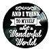 What A Wonderful World song lyrics on a Vinyl Record album Wall Decor