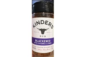 STUBDL Kinder's Cali's Blackened Rub, 4.2 ounces