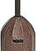 Amazon Basics 46,000 BTU Outdoor Propane Patio Heater with Wheels, Commercial & Residential, Brown Wicker