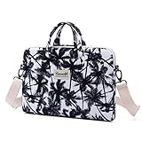 Canvaslife Coconut trees Canvas Laptop Shoulder Messenger Bag Case Sleeve for 11 Inch 12 Inch 13 Inch Laptop and Macbook Air Pro 11 /12/ 13