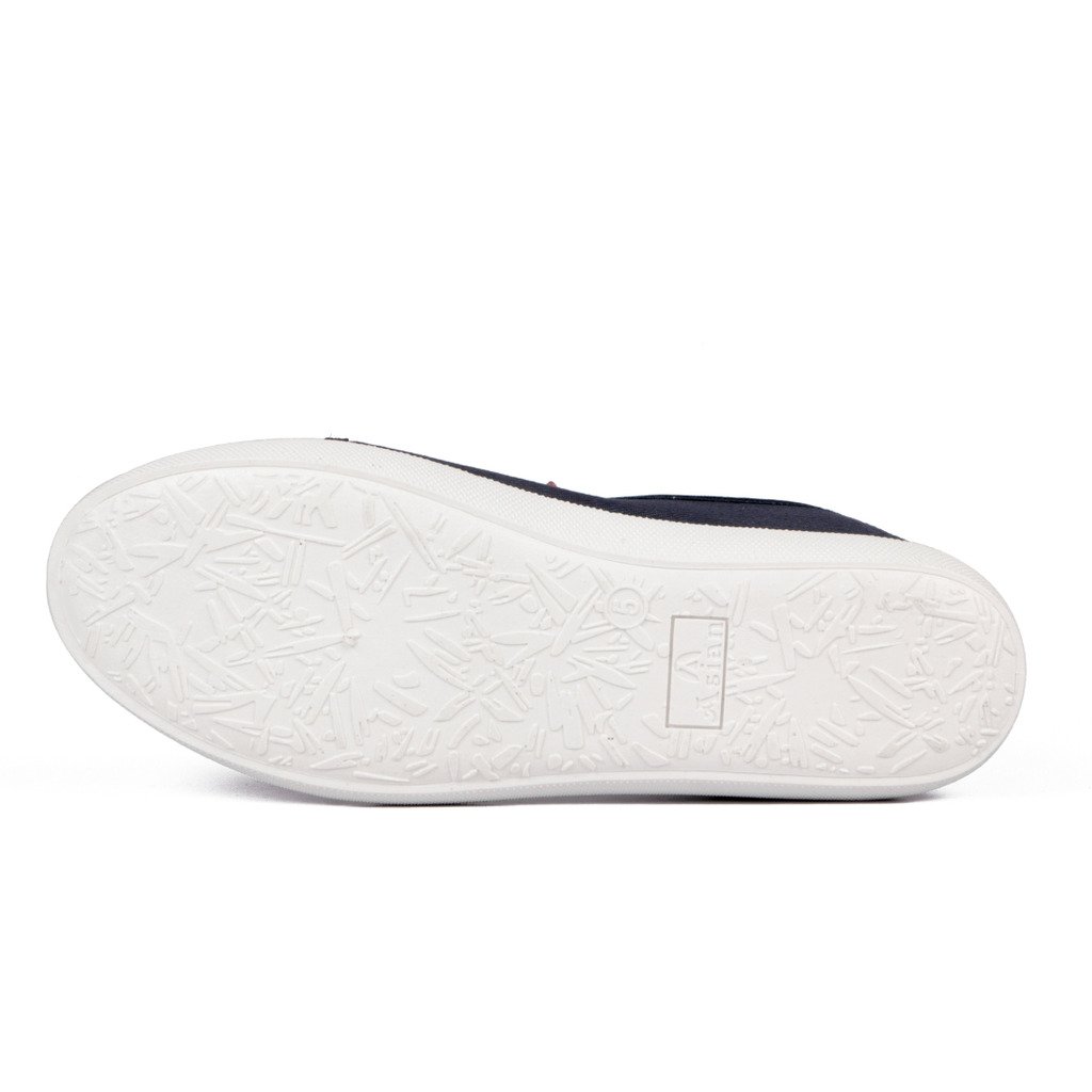 asian shoes lr-82 navy blue pink canvas women shoes