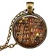 SENFAI Fashion Vintage Library and Books Pendant Necklace Book Lover Pendant Books Jewelry Best Gift