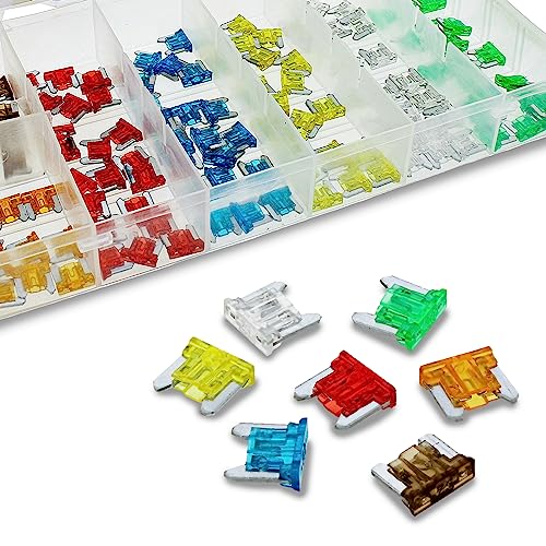 ABN 120Piece Fuse Kit for Car Owners Automotive Fuses Assortment Kit