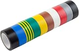 GTSE Electrical Tape 19mm x 5m 10 Rolls PVC Insulation Strong Adhesive view 2